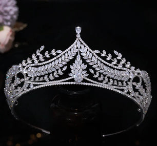 Women's Copper Water Drop Pattern Tiaras Bridal Wedding Crown