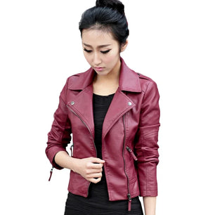 Women's Polyester Turn-Down Collar Long Sleeves Solid Jacket