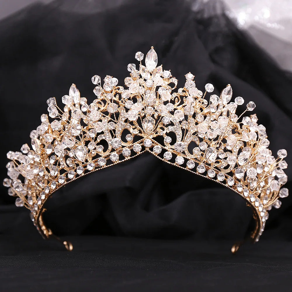 Women's Zinc Alloy Water Drop Pattern Tiaras Bridal Classic Crown