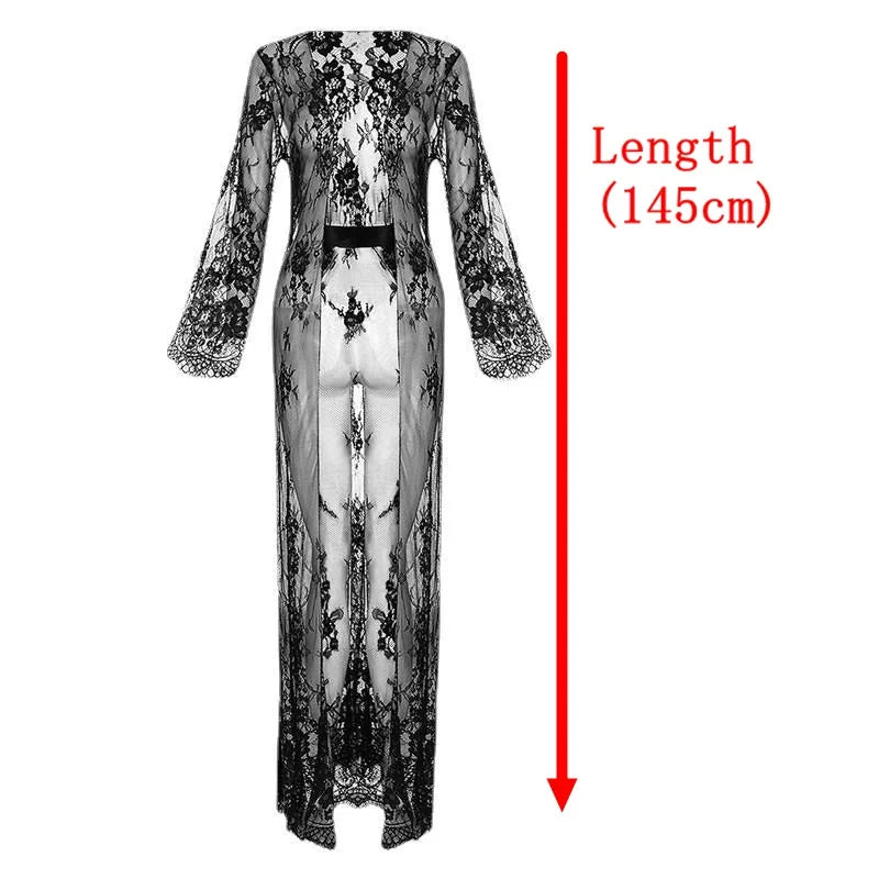 Women's Spandex V-Neck Long Sleeves Patchwork Sleepwear Dress