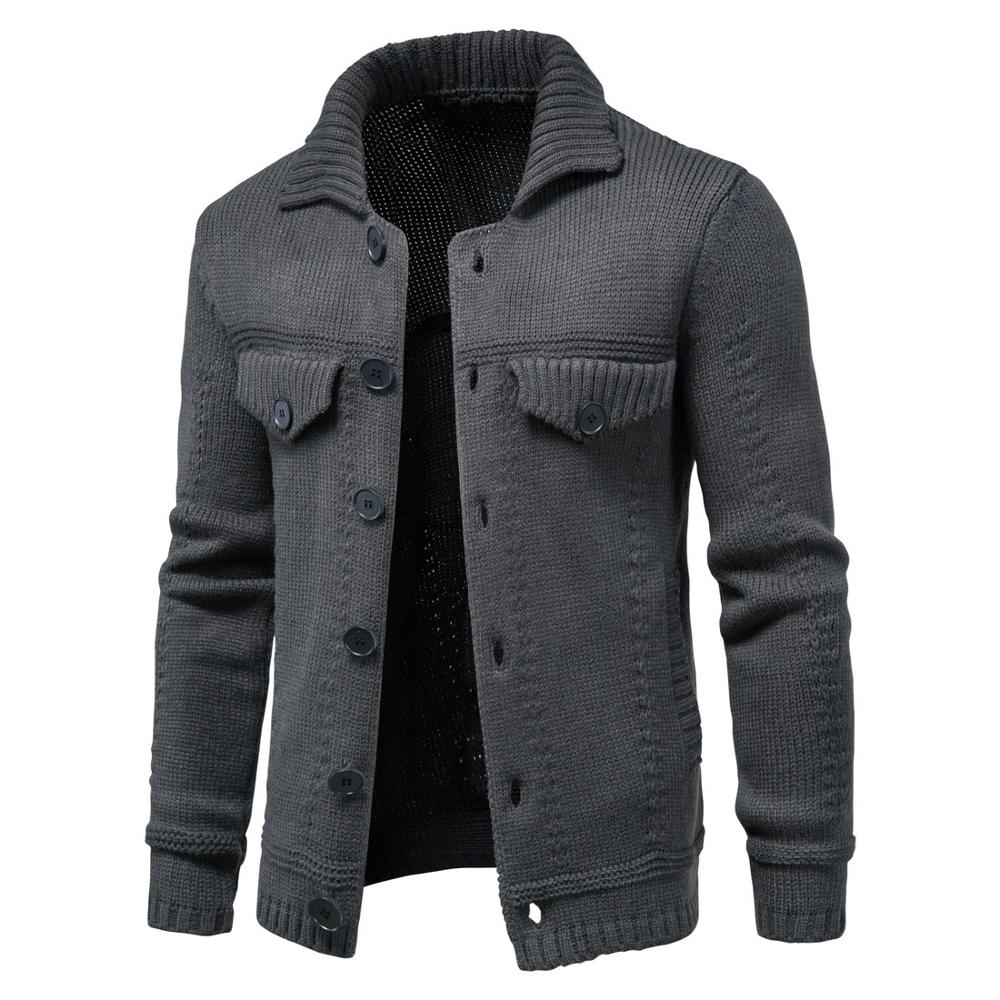 Men's Wool Turn-Down Collar Single Breasted Casual Wear Jacket