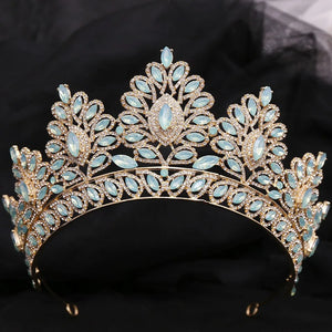 Women's Zinc Alloy Water Drop Pattern Tiaras Bridal Classic Crown