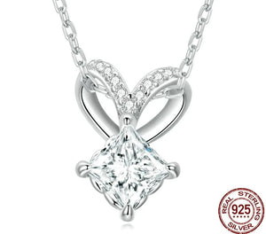 Women's 100% 925 Sterling Silver Moissanite  Link Chain Necklace