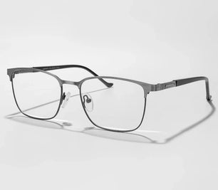 Men's Titanium Alloy Frame Full-Rim Square Shaped Trendy Glasses