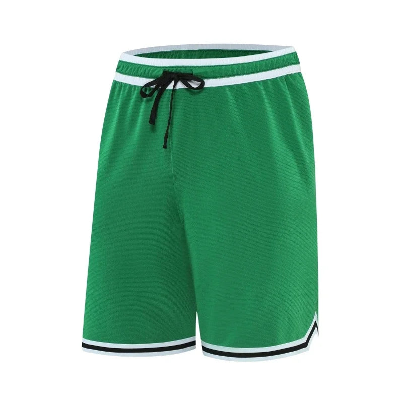 Men's Polyester Solid Pattern Breathable Fitness Sports Short