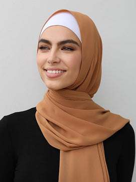 Women's Arabian Polyester Quick-Dry Head Wrap Casual Wear Hijabs