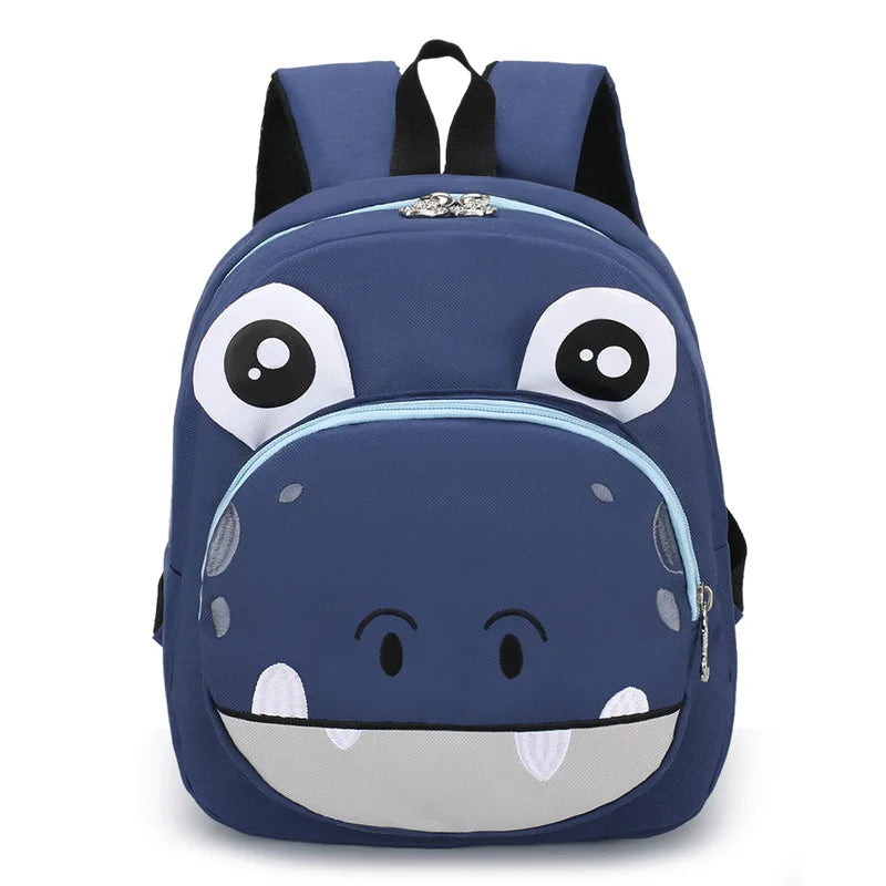 Kid's Nylon Zipper Closure Animal Pattern Trendy School Backpack