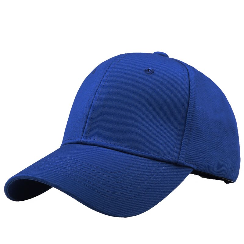 Men's Cotton Adjustable Strap Sun Protection Solid Baseball Cap