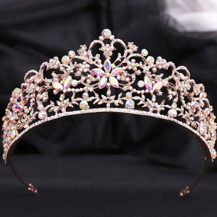 Women's Zinc Alloy Plant Pattern Tiaras Bridal Classic Crown