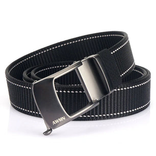 Men's Canvas Automatic Buckle Solid Pattern Casual Wear Belts