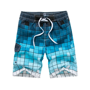 Men's Polyester Drawstring Closure Quick-Dry Swimwear Shorts