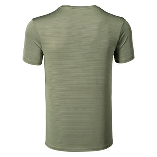 Men's Nylon Short Sleeve Pullover Closure Sportswear T-Shirt