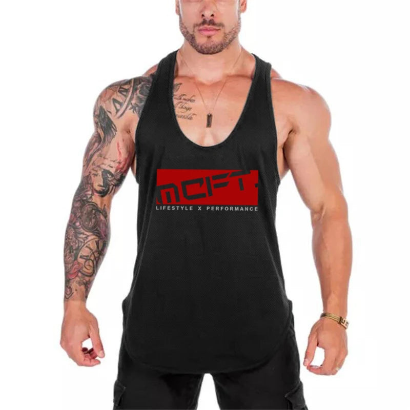 Men's 100% Spandex Sleeveless Pullover Closure Casual T-Shirt