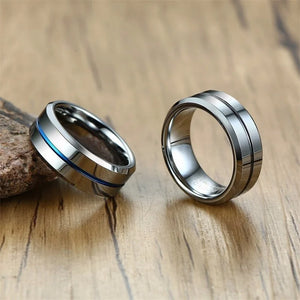 Men's Metal Tungsten Geometric Shaped Wedding Anniversary Ring