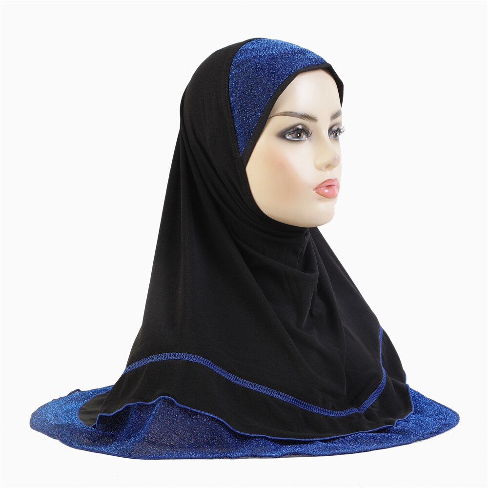 Women's Arabian Polyester Headwear Plain Pattern Casual Hijabs