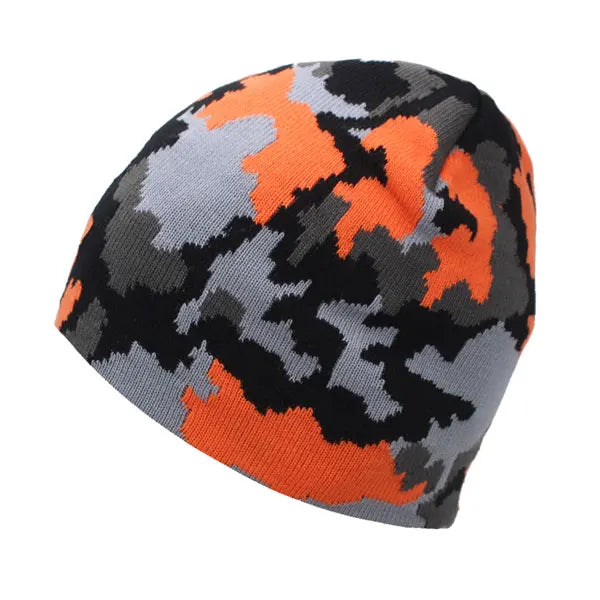 Men's Acrylic Skullies Beanies Camouflage Pattern Casual Warm Cap