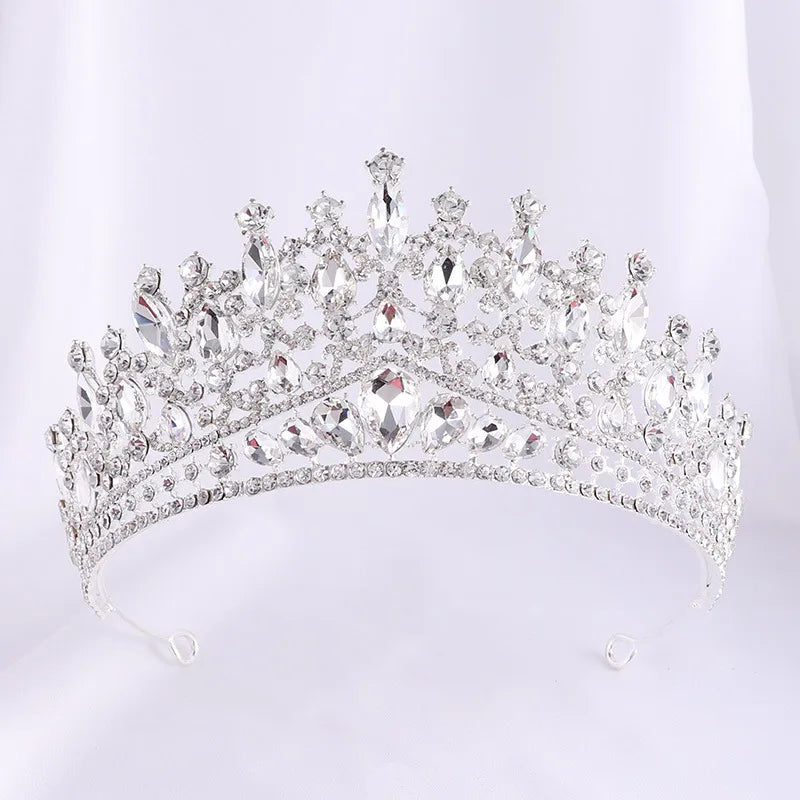 Women's Zinc Alloy Water Drop Pattern Tiaras Bridal Classic Crown