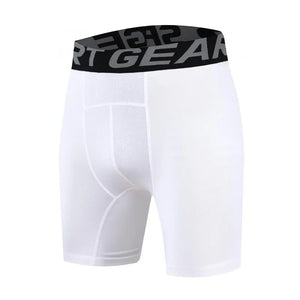 Men's Polyester Letter Pattern Breathable Fitness Sports Short