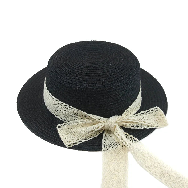 Women's Straw Solid Pattern Glamorous Sun Protection Beach Hat