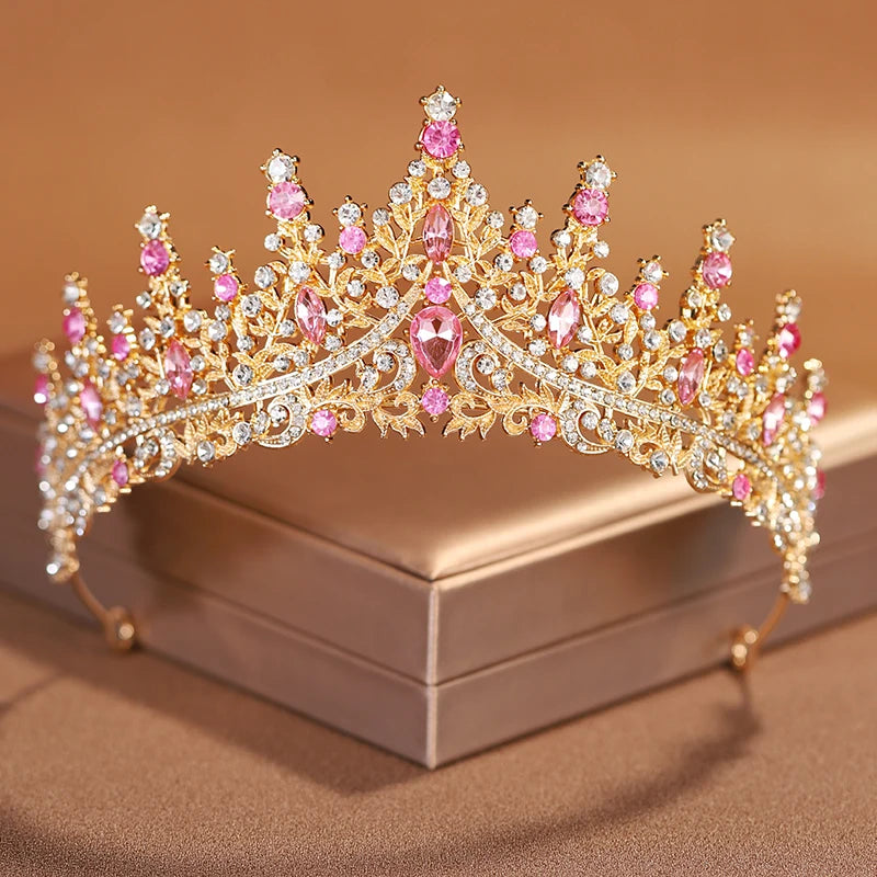 Women's Zinc Alloy Plant Pattern Tiaras Bridal Classic Crown