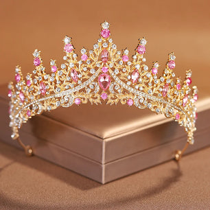 Women's Zinc Alloy Plant Pattern Tiaras Bridal Classic Crown