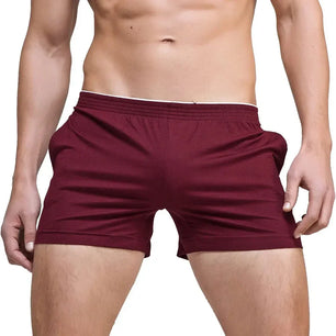 Men's Polyester Quick-Dry Solid Pattern Running Sport Shorts