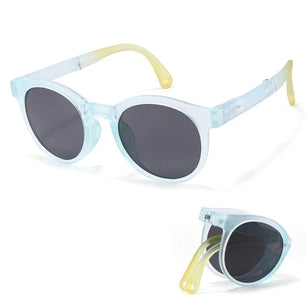 Kid's Plastic Titanium Frame Polaroid Lens Round UV400 Sunglasses