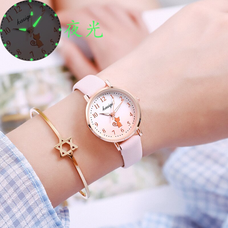 Kid's Alloy Case Buckle Clasp Luminous Waterproof Quartz Watches