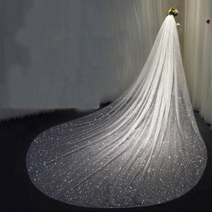 Women's Nylon Cut Edge One-Layer Trendy Bridal Wedding Veils