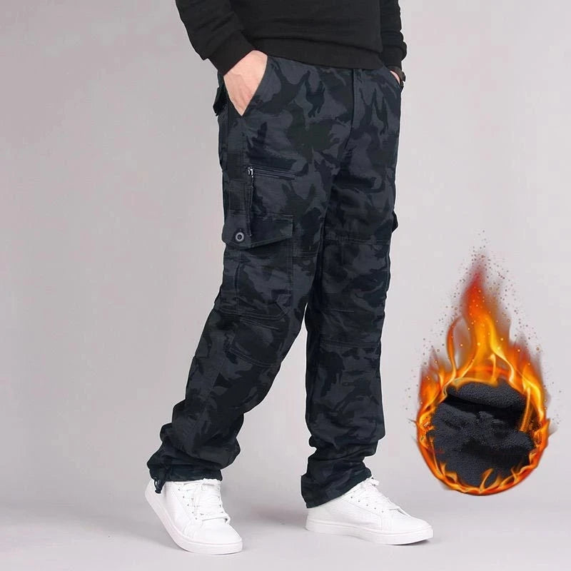 Men's Polyester Mid Waist Zipper Fly Closure Waterproof Trousers