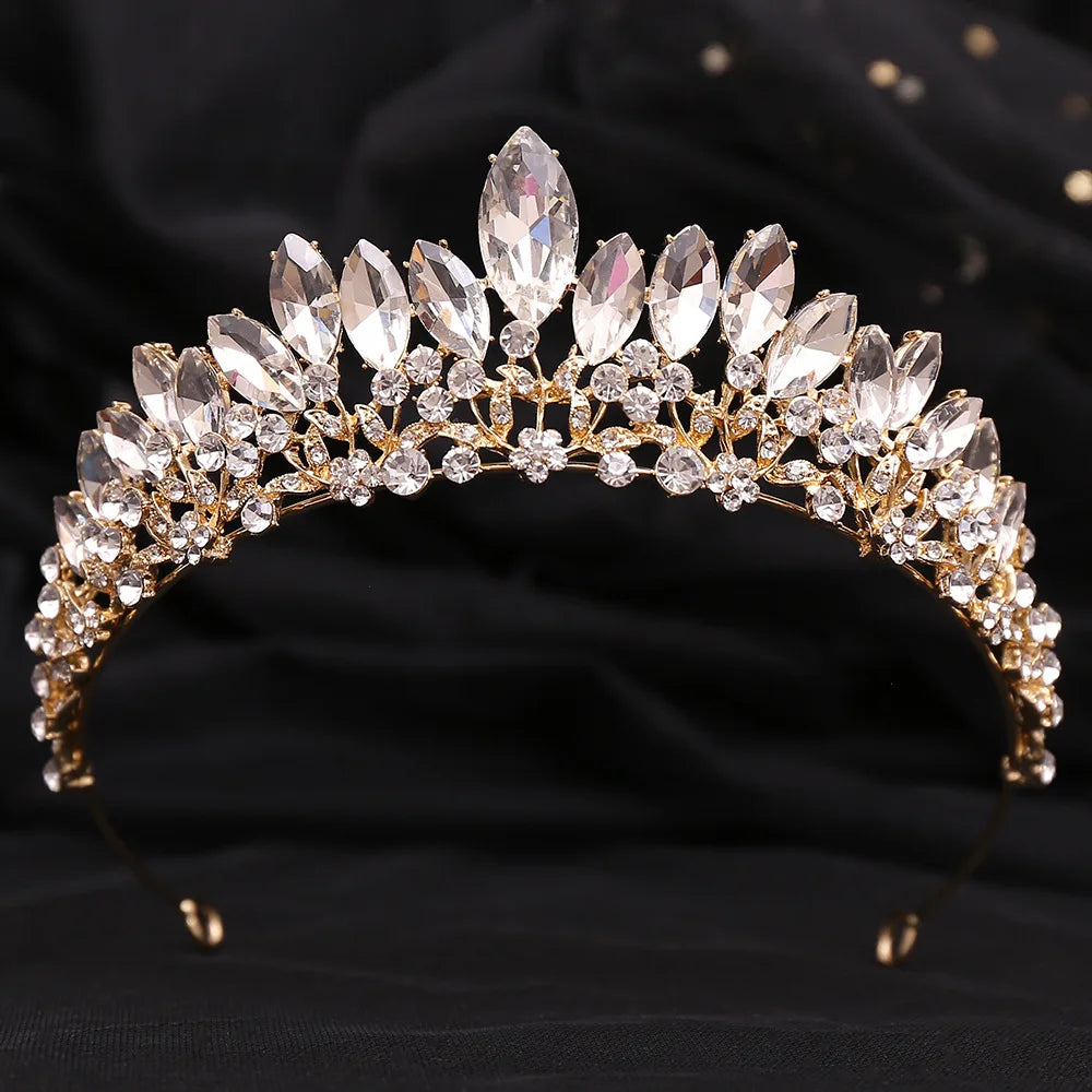 Women's Zinc Alloy Plant Pattern Tiaras Bridal Classic Crown