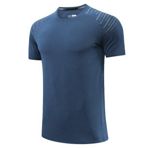 Men's Polyester Short Sleeve Pullover Closure Sportswear T-Shirt