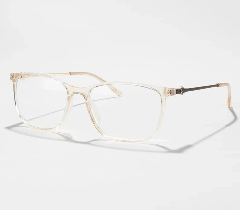 Women's Acetate Frame Square Shaped Optical Prescription Glasses