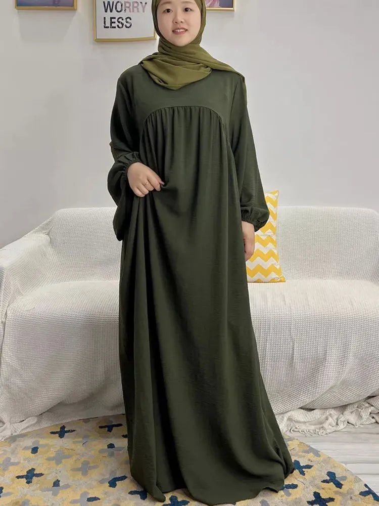 Women's Arabian Polyester Full Sleeve Solid Casual Wear Abaya