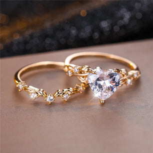 Women's Cubic Zirconia Geometric Shape Prong Setting Trendy Ring