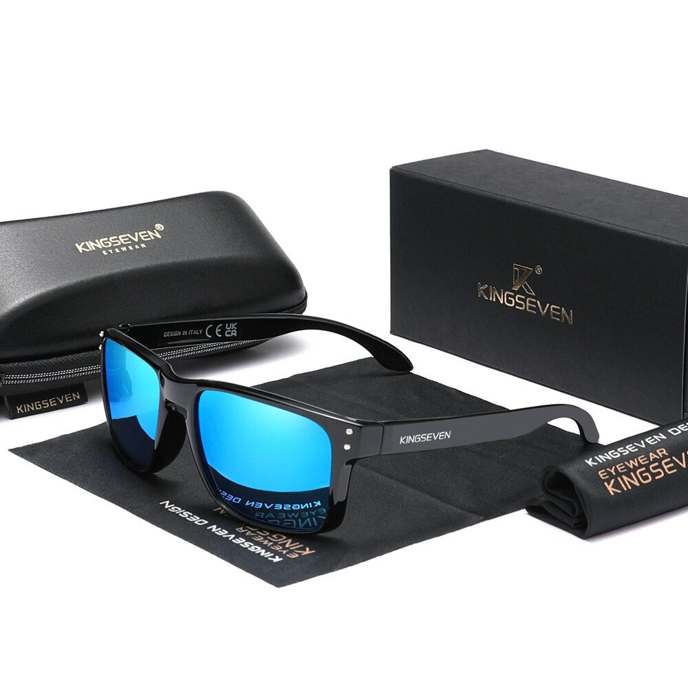 Men's TR-90 Frame TAC Lens Square Shaped Polarized Sunglasses