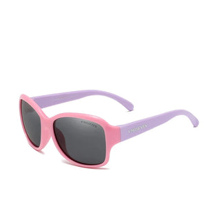 Kid's Polycarbonate Frame Square Shaped UV400 Trendy Sunglasses