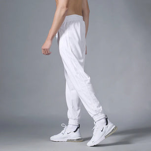 Men's Polyester Drawstring Closure Sweatpants Gymwear Trousers