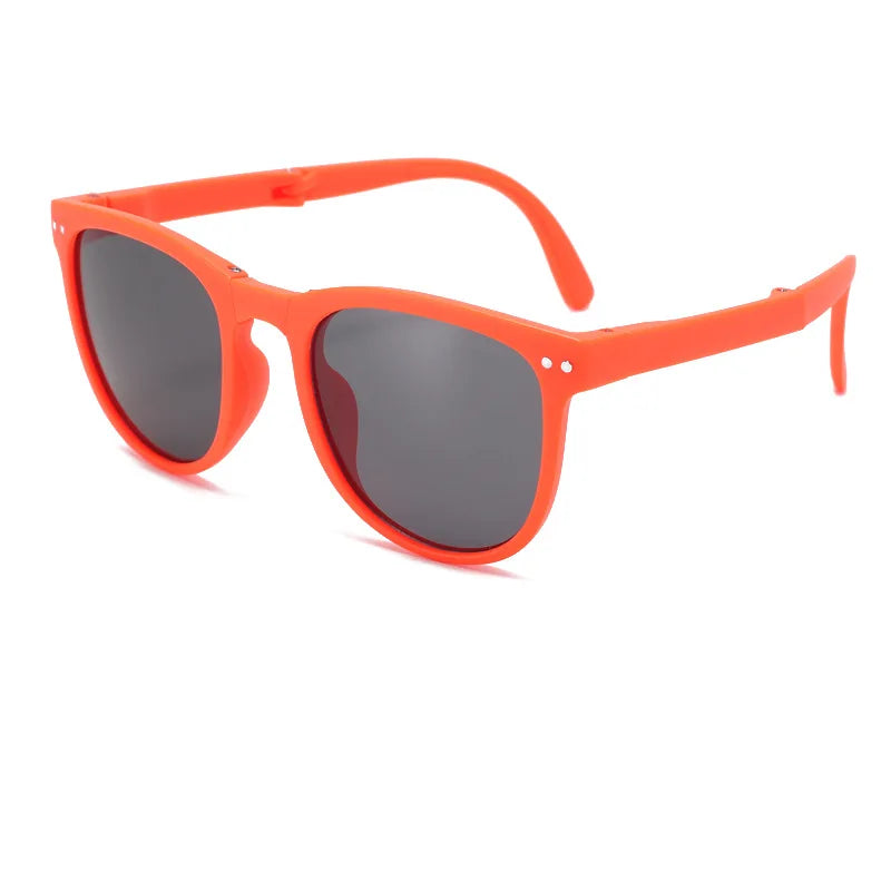 Kid's Resin Frame Acrylic Lens Square Shaped UV400 Sunglasses