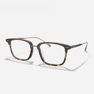 Men's Titanium Alloy Frame Full-Rim Square Shaped Trendy Glasses