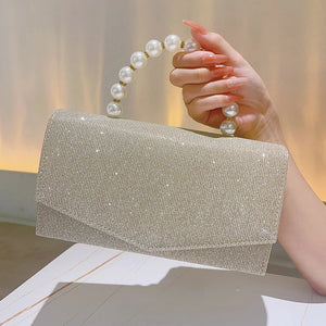 Women's Polyester Hasp Closure Rhinestone Classic Wedding Clutch