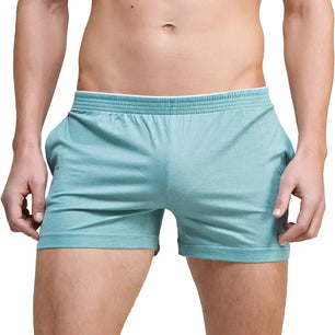 Men's Polyester Quick-Dry Solid Pattern Running Sport Shorts