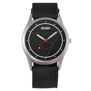 Men's Alloy Case Buckle Clasp Waterproof Round Shaped Watch