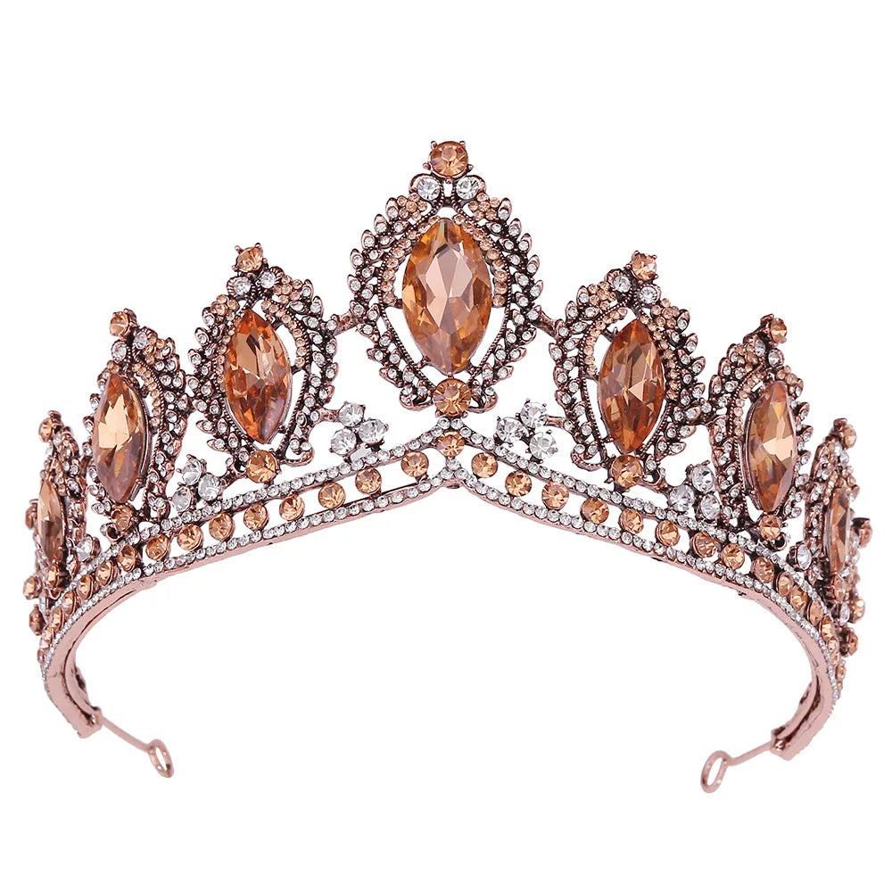 Women's Zinc Alloy Plant Pattern Tiaras Bridal Classic Crown