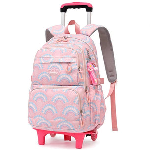 Kid's Nylon Zipper Closure Printed Waterproof School Backpack