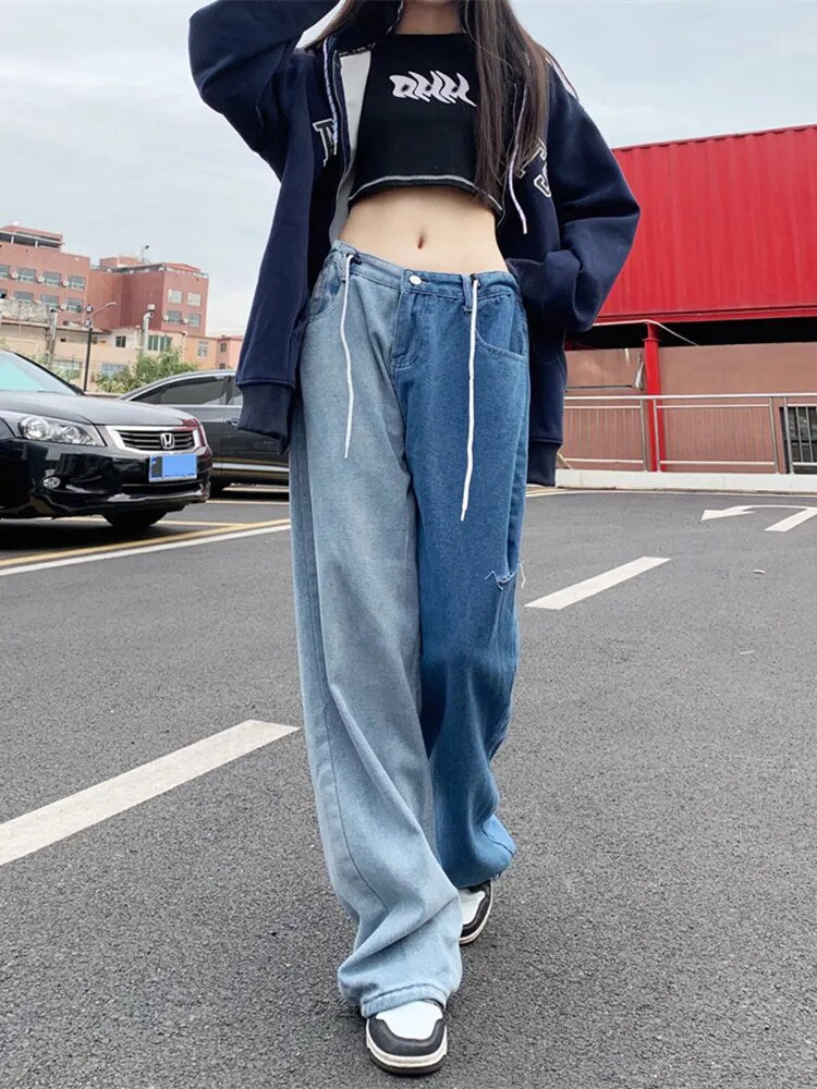 Women's Polyester High Waist Button Fly Closure Casual Trouser