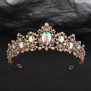 Women's Zinc Alloy Water Drop Pattern Tiaras Bridal Classic Crown