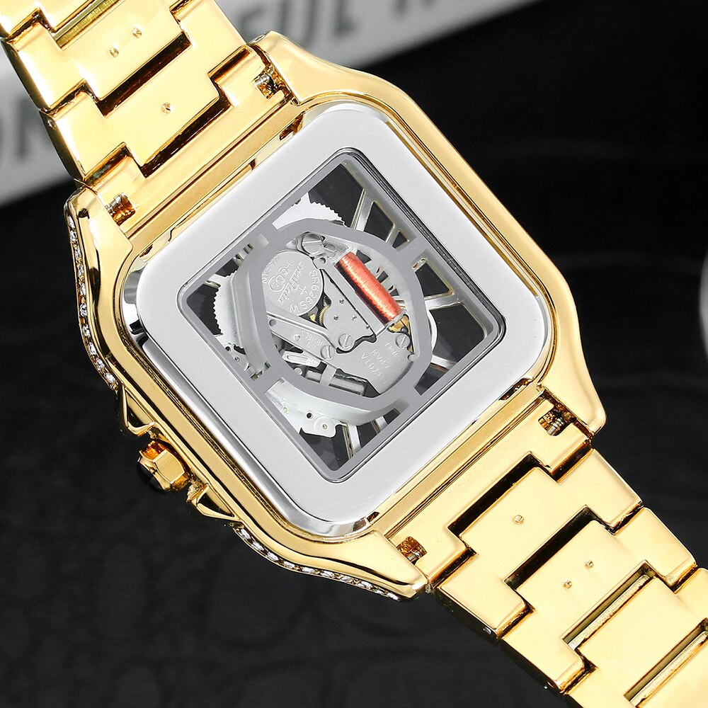 Men's Alloy Case Push Button Hidden Clasp Waterproof Quartz Watch