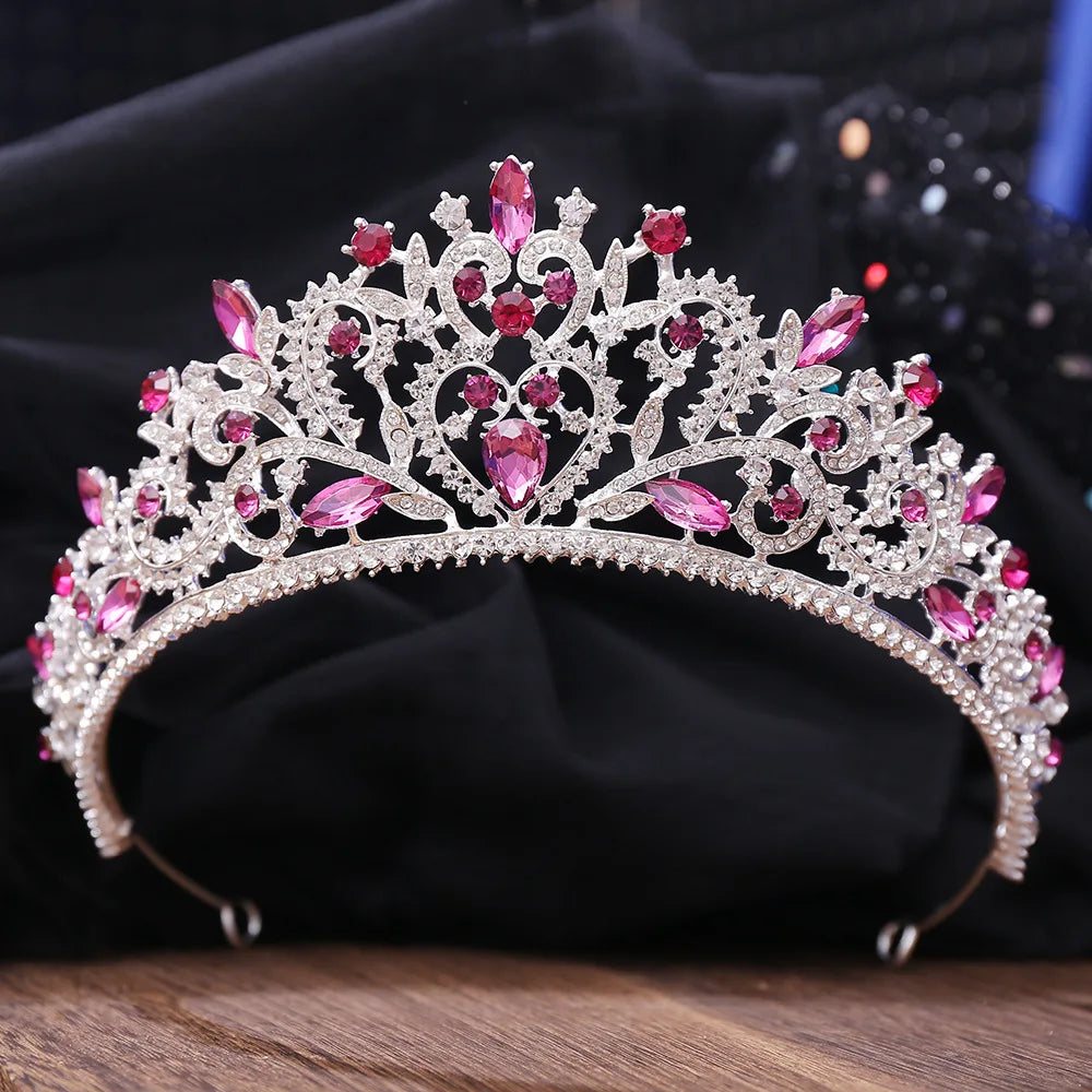 Women's Zinc Alloy Water Drop Pattern Tiaras Bridal Classic Crown