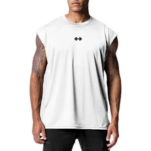 Men's 100% Cotton Sleeveless Pullover Closure Casual T-Shirt